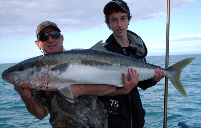 The junior record Kingfish caught with Ezyfishing Charters